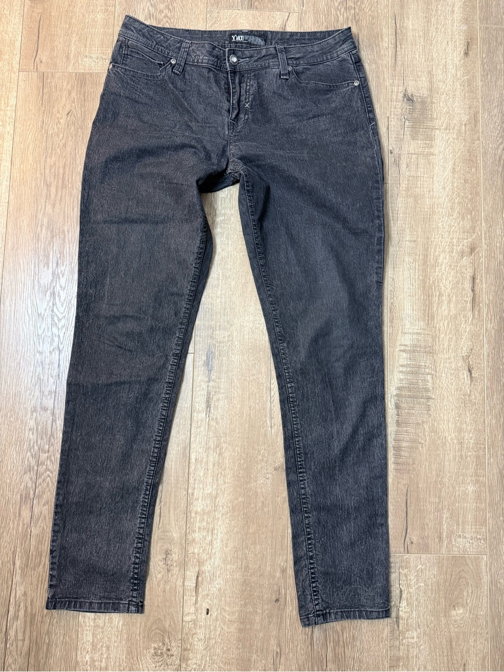 YMI Jeans Womens Size 11 Black Dream Skinny Stretch Mid Rise 34x31